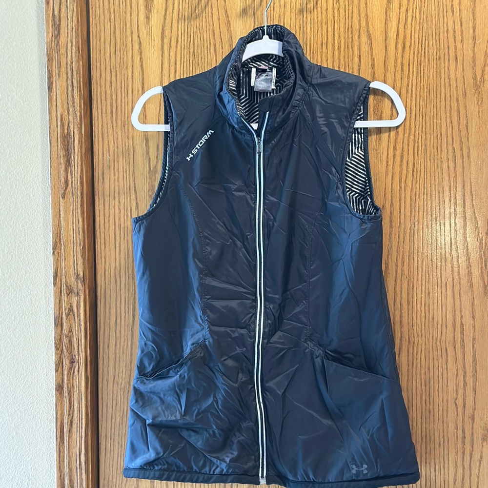Under Armour Navy Sleeveless Quilted Jacket Vest